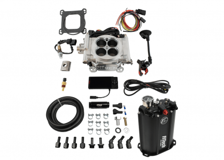 35201 |Go EFI 4 System (Aluminum Finish) Master Kit w/ Force Fuel, Fuel Delivery System