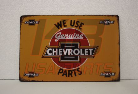 Chevrolet wandplaat 20x30cm