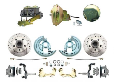 DBK6472LX-GM-232 | MBM 1964-1972 GM A Body Front Power Disc Brake Conversion Kit