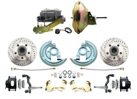 MBM DBK6472LXB-GM-227 1964-1972 GM A BODY FRONT POWER DISC BRAKE CONVERSION KIT