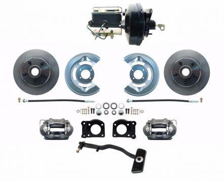 DBK6469-FD-256 | MBM 1967-69 Ford Mustang OE Style Power Disc Brake Conversion Kit Automatics Only