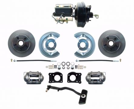 DBK6469-FD-256 | MBM 1967-69 Ford Mustang OE Style Power Disc Brake Conversion Kit Nur Automatik