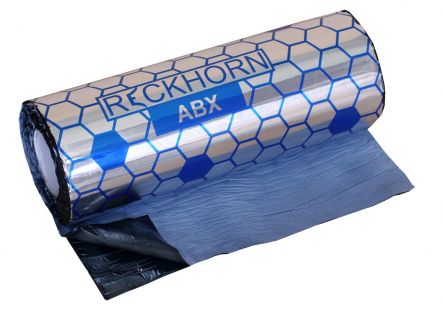 ABX-001 | RECKHORN 40X500CM(2m2) ZELFKLEVENDE BUTYL ONTDREUNING 2MM DIK MET ALUMINIUM TOPLAAG